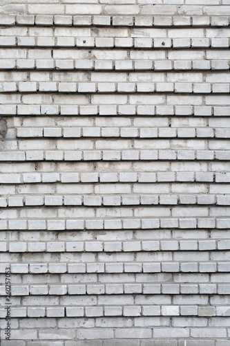 White brick masonry.