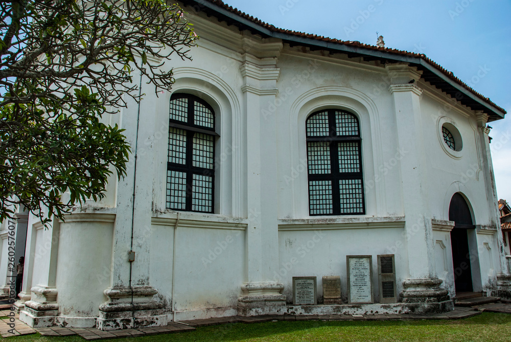 Dutch church in Galle Fort in Sri Lanka