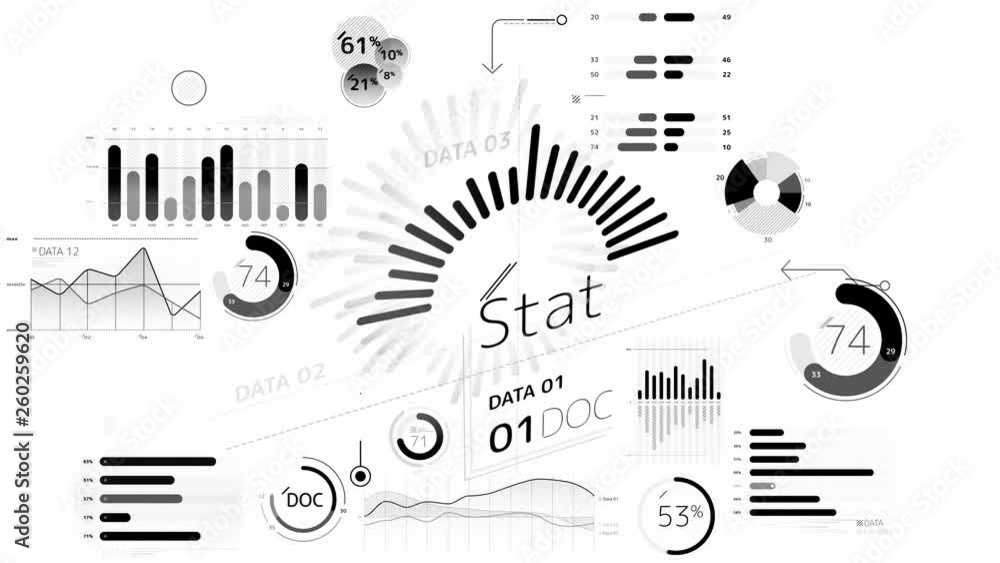 Infographics on alpha channel Infographics on alpha channel