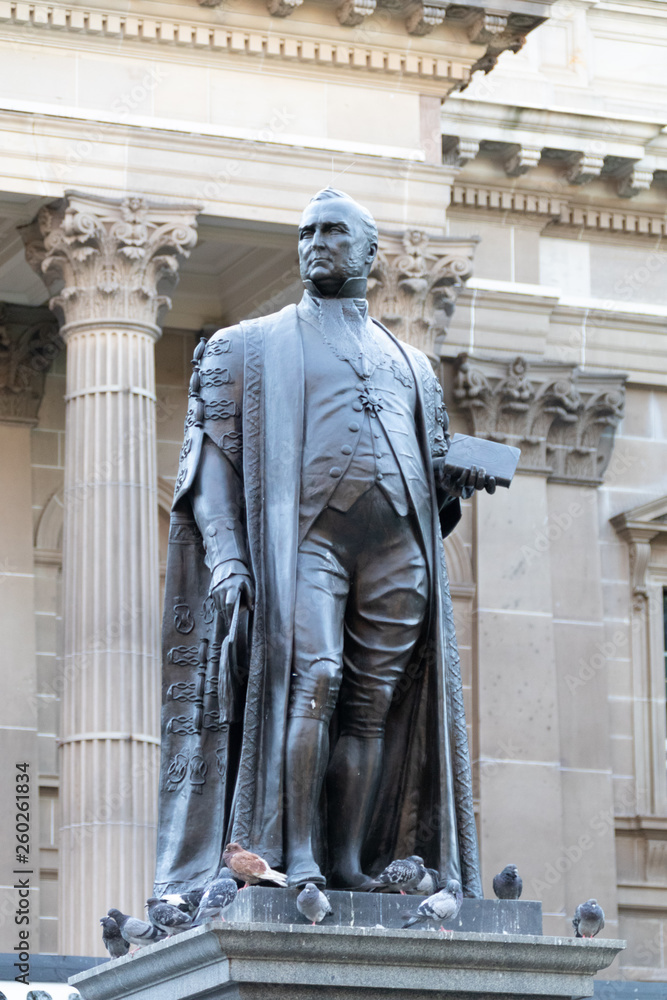 Naklejka premium Statue of Sir Redmond Barry