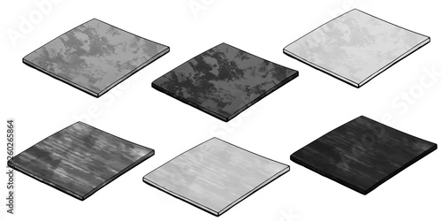 Vector illustration of hand drawn square stand