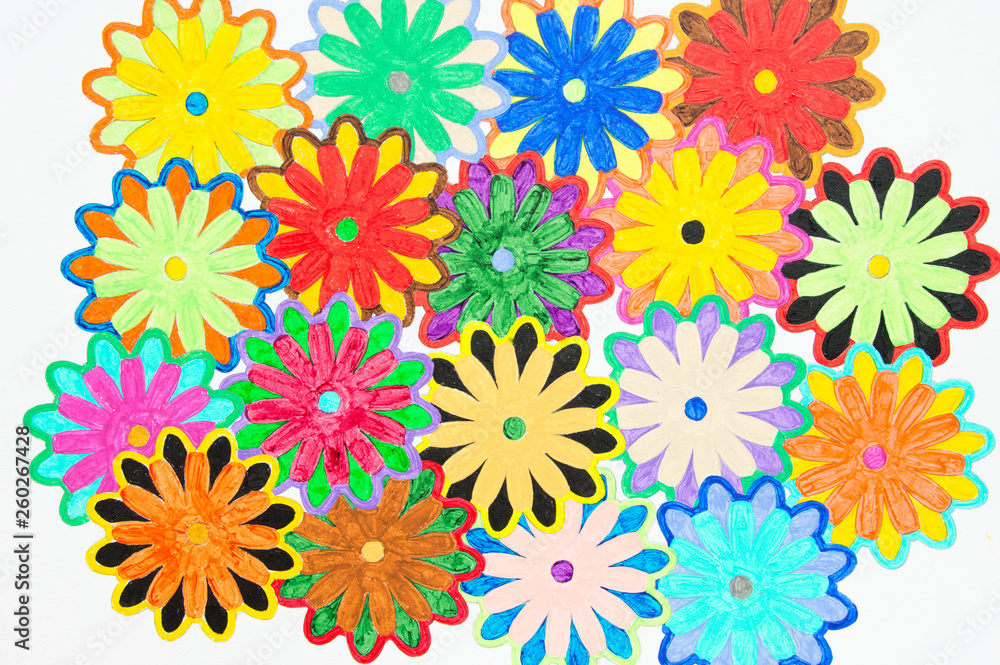 Seamless floral pattern with flowers Seamless floral pattern with flowers