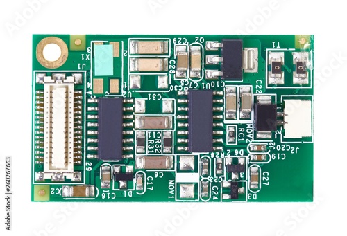 Obraz na płótnie Small Circuit board closeup