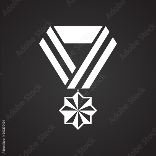 Award icon on background for graphic and web design. Simple vector sign. Internet concept symbol for website button or mobile app.