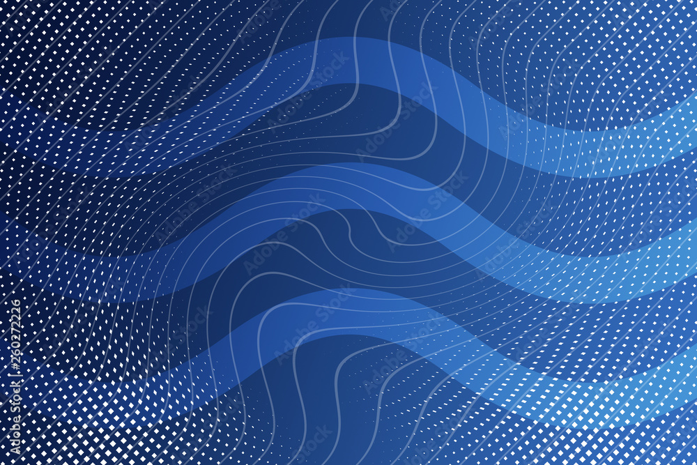 Obraz premium abstract, blue, design, illustration, pattern, wallpaper, texture, light, halftone, technology, digital, backdrop, graphic, dot, dots, wave, curve, art, color, black, lines, futuristic, grid, back