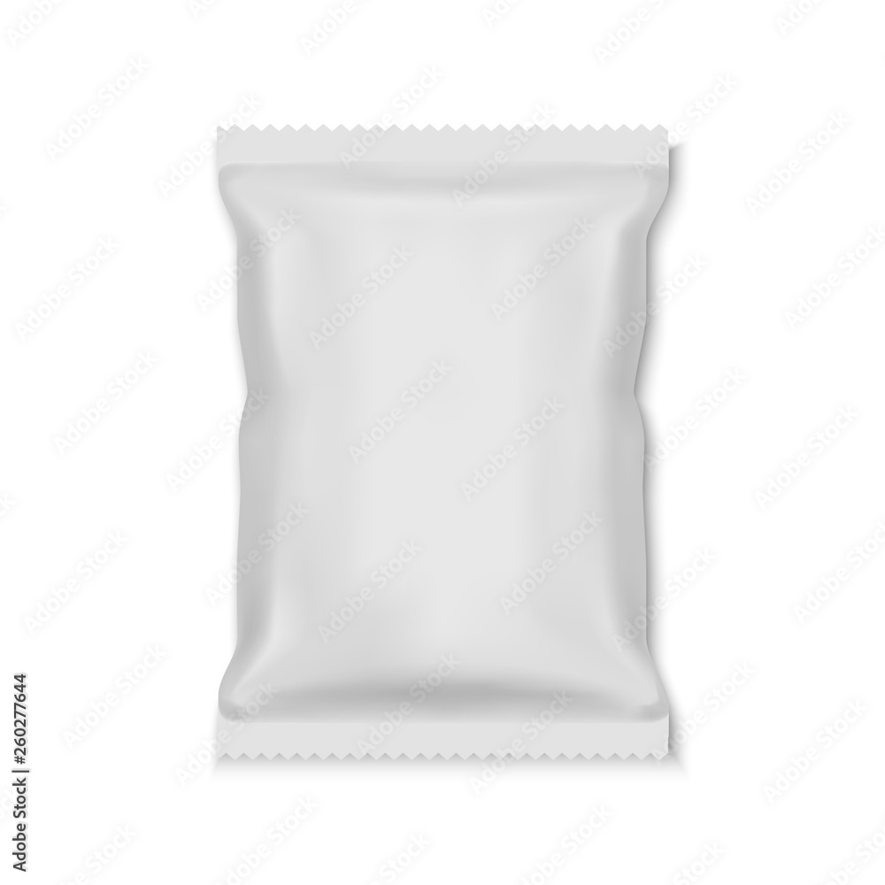 White Blank Foil Food Bag Packaging