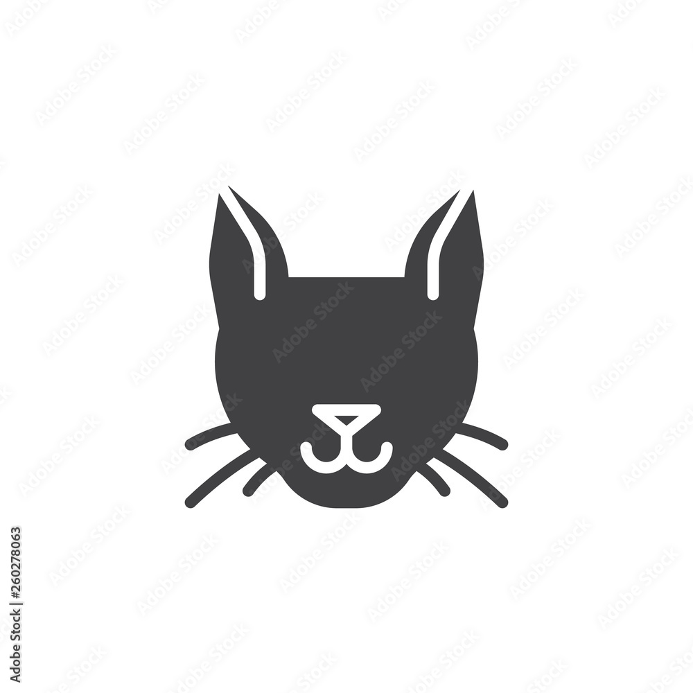 Cat silhouette vector icon. filled flat sign for mobile concept and web design. Cat head animal glyph icon. Symbol, logo illustration. Pixel perfect vector graphics Cat silhouette vector icon. filled flat sign for mobile concept and web design. Cat head animal glyph icon. Symbol, logo illustration. Pixel perfect vector graphics