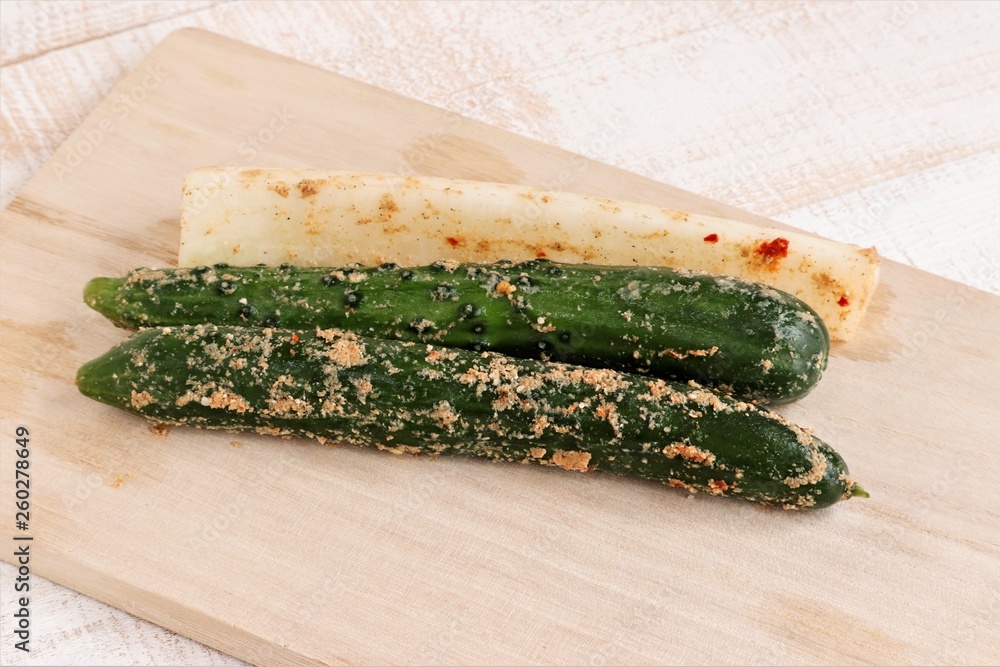 日本の漬物、糠漬け Stock Photo Adobe Stock