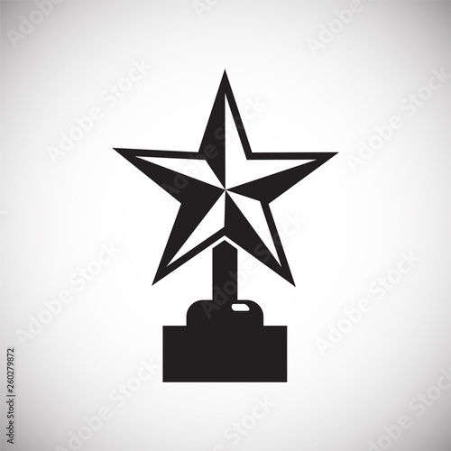 Award icon on background for graphic and web design. Simple vector sign. Internet concept symbol for website button or mobile app.