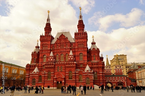 State historical Museum on the red square of Moscow in Russia.