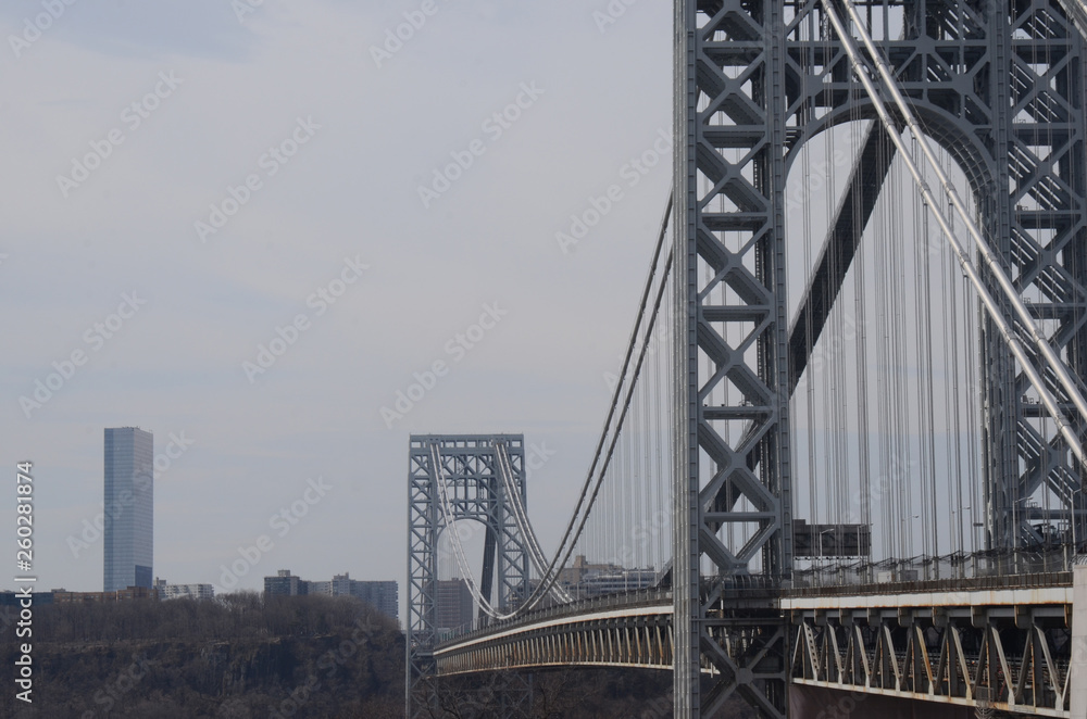 Obraz premium GEORGE WASHINGTON BRIDGE FORT LEE NJ