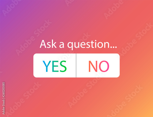 Poll on social networks. Social media icons stories.
