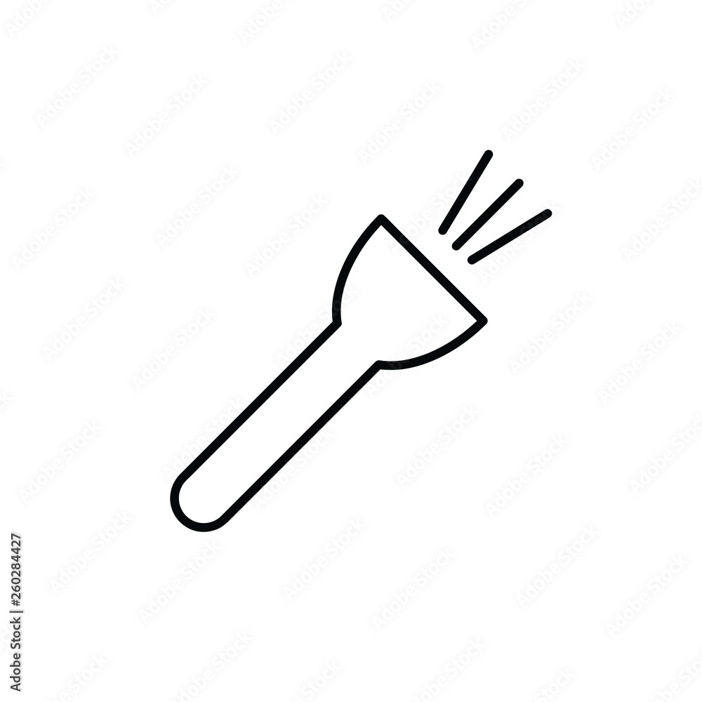Flash light icon, vector Flash light icon, vector