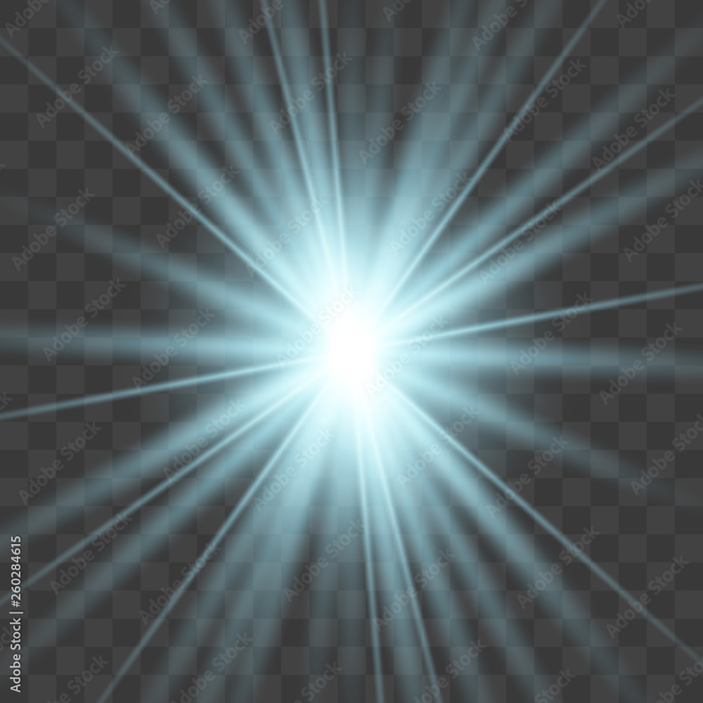 Star blue explodes on transparent background. Star blue explodes on transparent background.