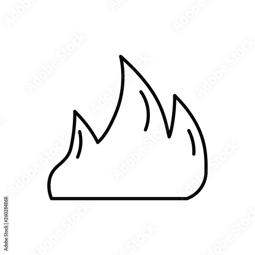 Fire line icon.