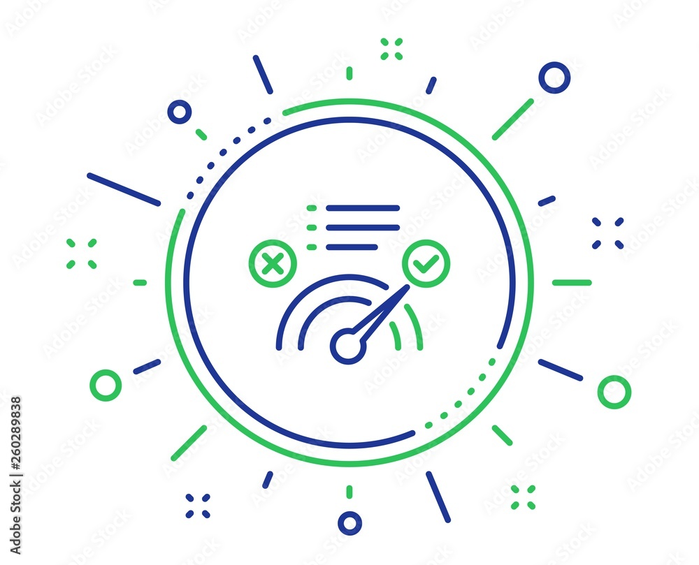 Correct answer line icon. Accepted or confirmed sign. Approved symbol. Quality design elements. Technology correct answer button. Editable stroke. Vector Correct answer line icon. Accepted or confirmed sign. Approved symbol. Quality design elements. Technology correct answer button. Editable stroke. Vector
