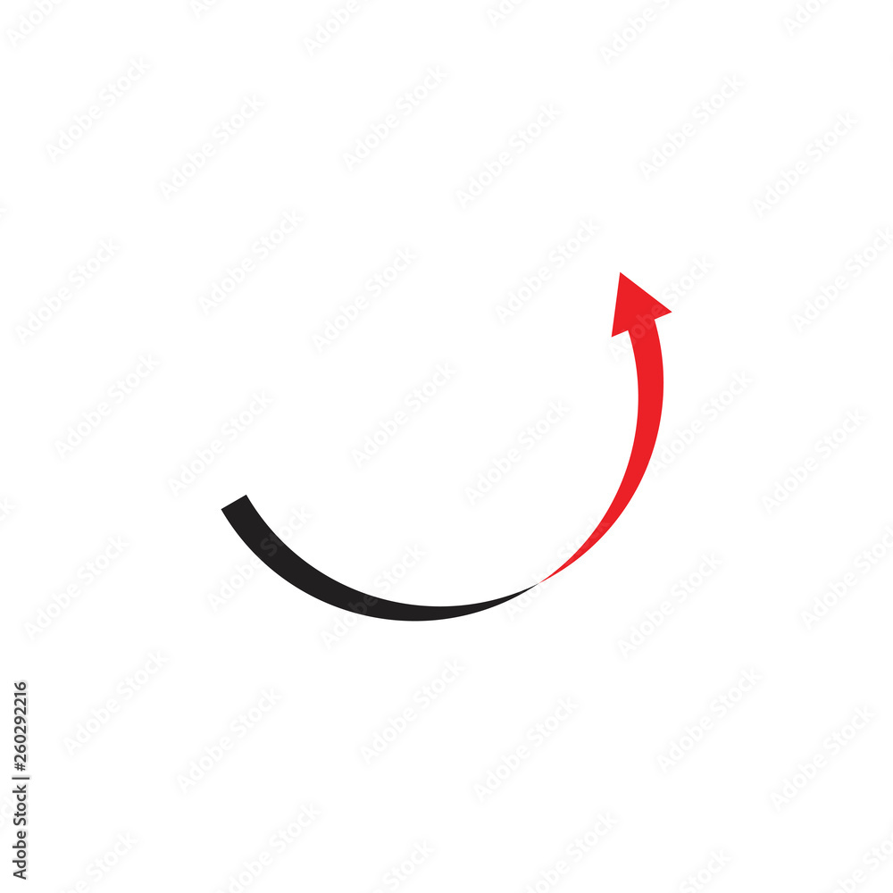 simple arrow up ribbon geometric symbol vector simple arrow up ribbon geometric symbol vector