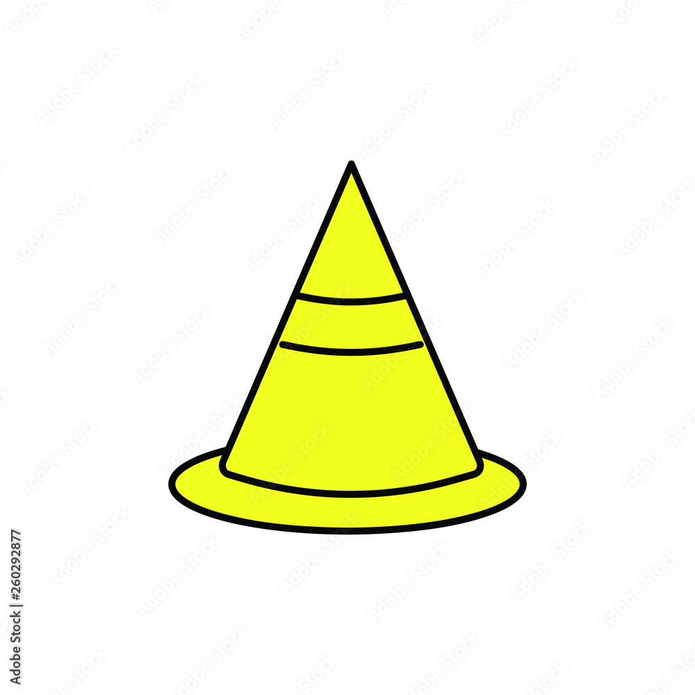 Fototapeta premium Cone icon white background