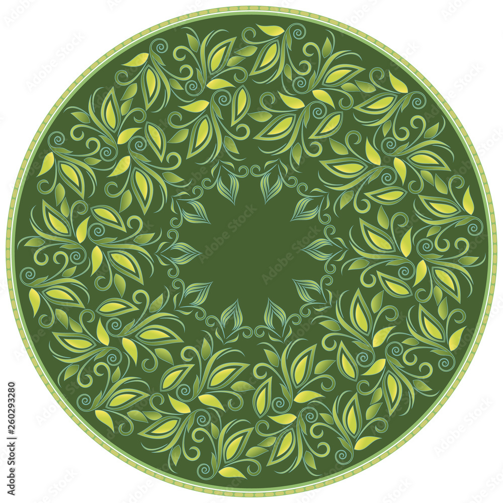 Mandala design. Ornamental round floral pattern.Vector print.