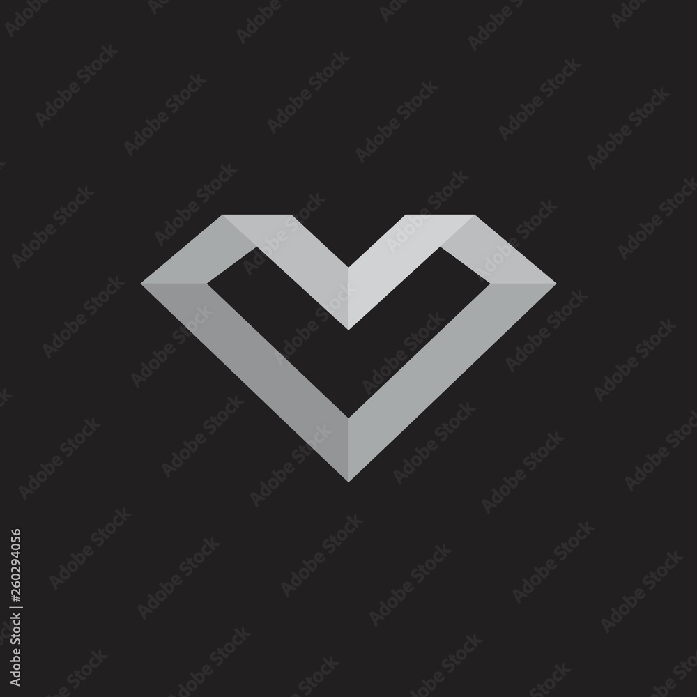 abstract letter mv 3d geometric gradient logo vector abstract letter mv 3d geometric gradient logo vector