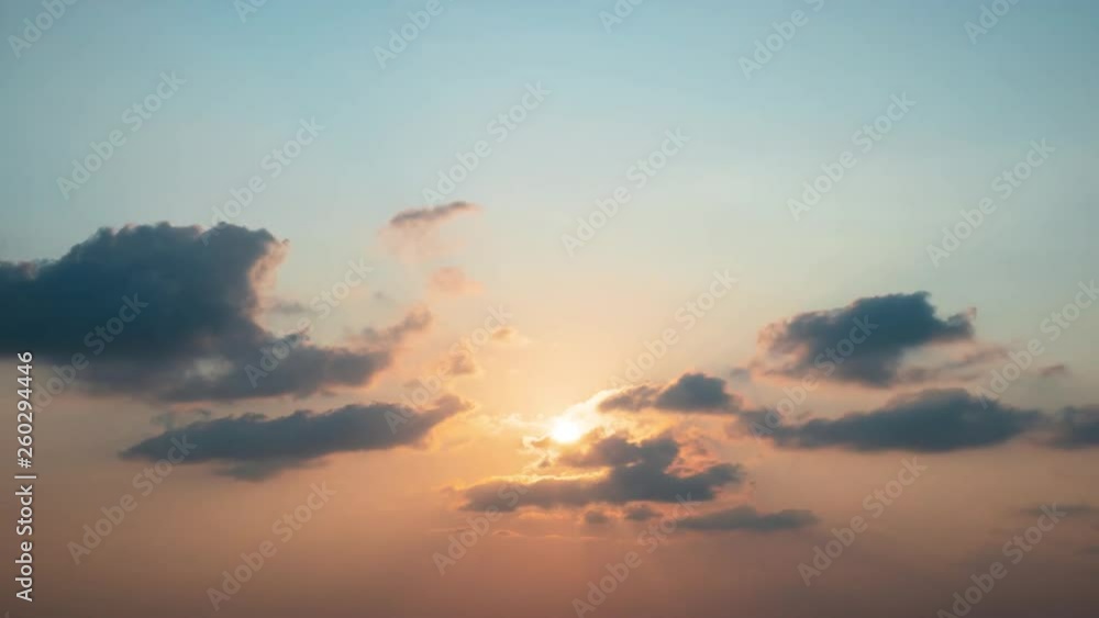 Time lapse video video Scene of Colorful sunset with Moving clouds background in nature and travel concept. Time lapse video video Scene of Colorful sunset with Moving clouds background in nature and travel concept.
