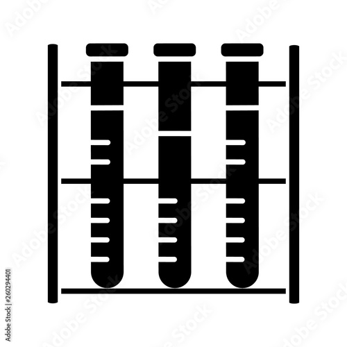 Lab analysis glyph icon