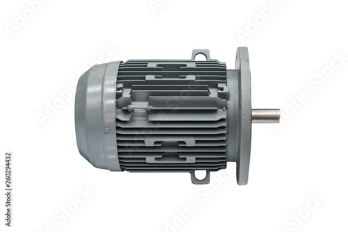 modern of high technology electric motor isolated on white background with clipping path