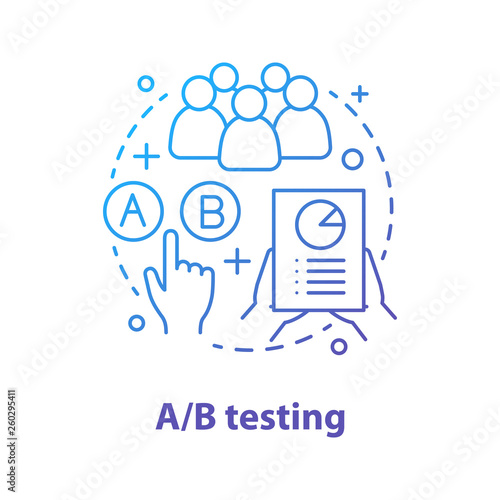 A/B testing concept icon