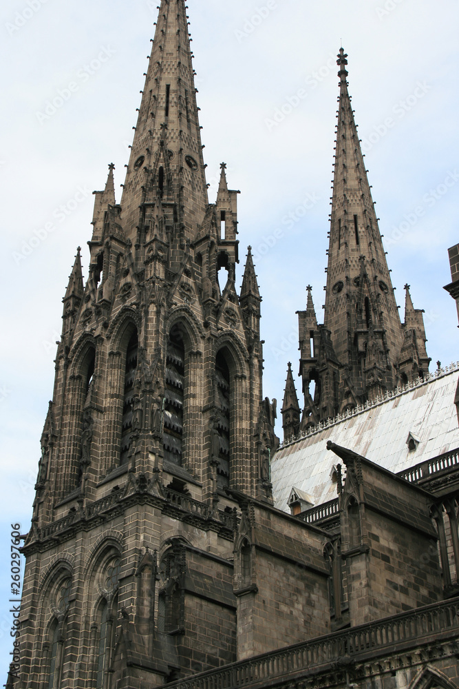 cathedral of clermont-ferrand (auvergne - france)