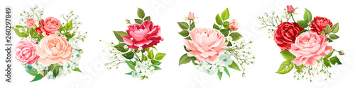 Set of lovely bouquets