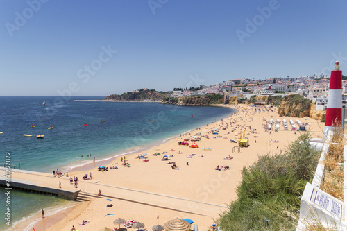Beach of Albufeira in Algarve (Portugal)