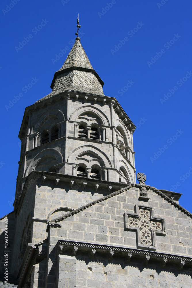 Notre-Dame basilica in Orcival (Auvergne - France)