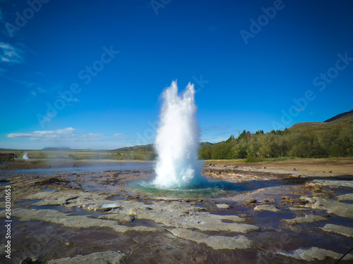 Strokkur geyser in Iceland