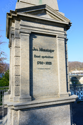 Denkmal für Persönlichkeiten der Stadt Olten, Kanton Solothurn, Schweiz