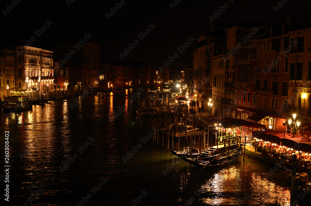 a nightscape of canal