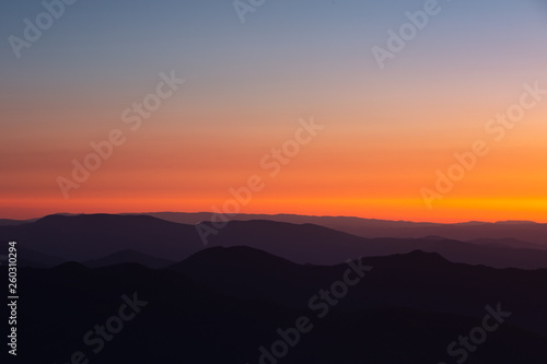 Fototapeta Naklejka Na Ścianę i Meble -  Mt Buller Sunset View