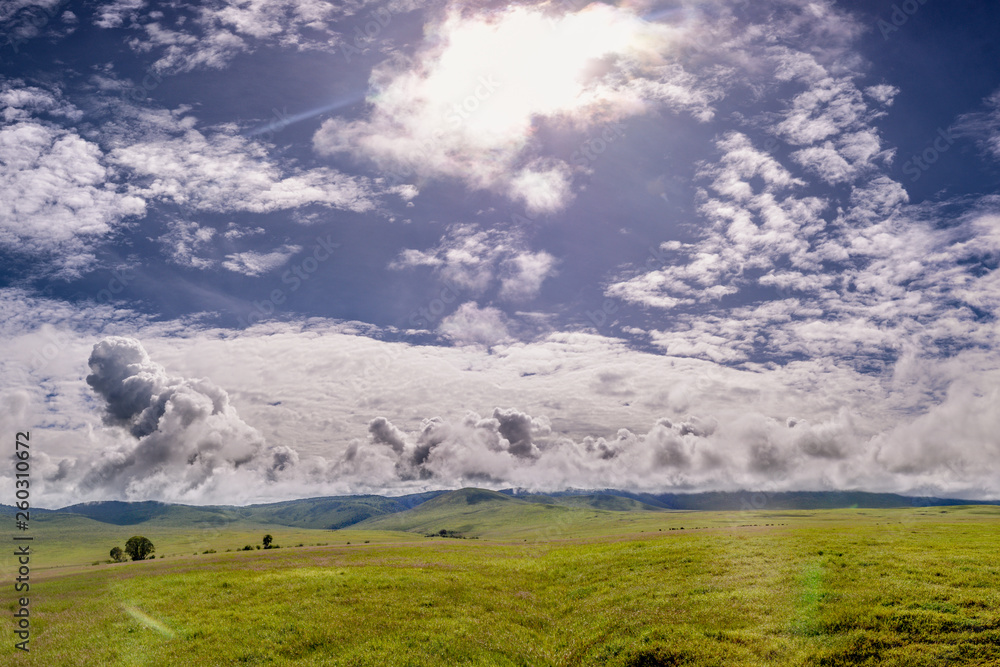 Landscape in Ngorongoro national park