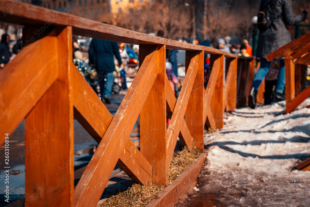 beautiful fence lit by the gentle spring sun beautiful fence lit by the gentle spring sun