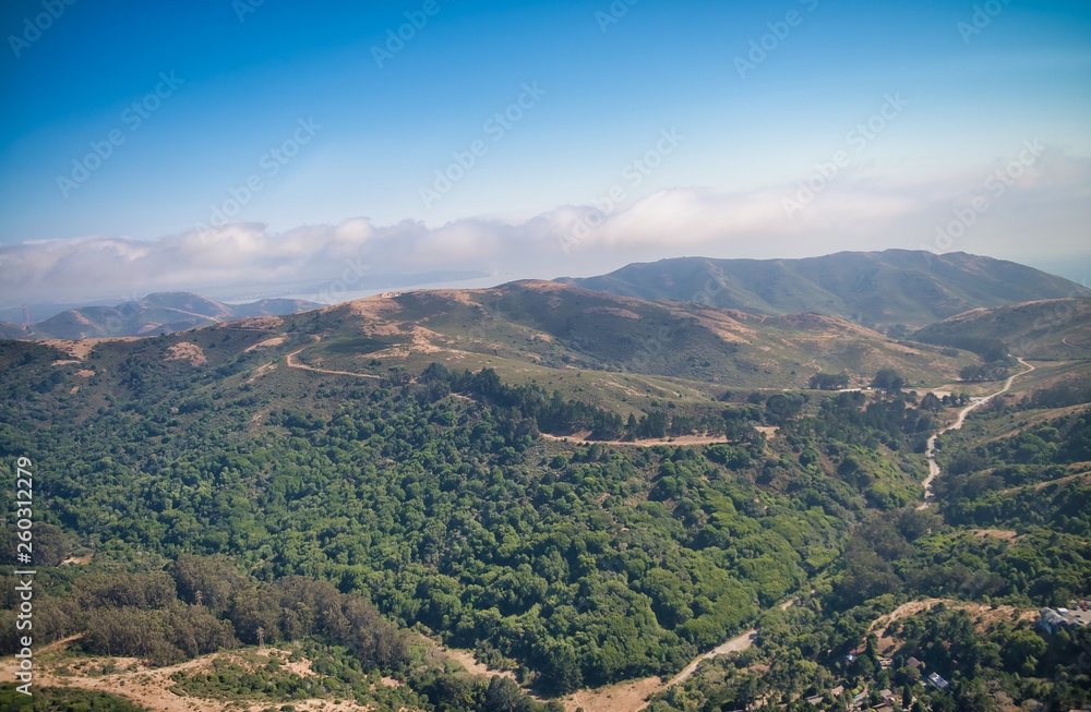 Hills of San Francisco, aerial view