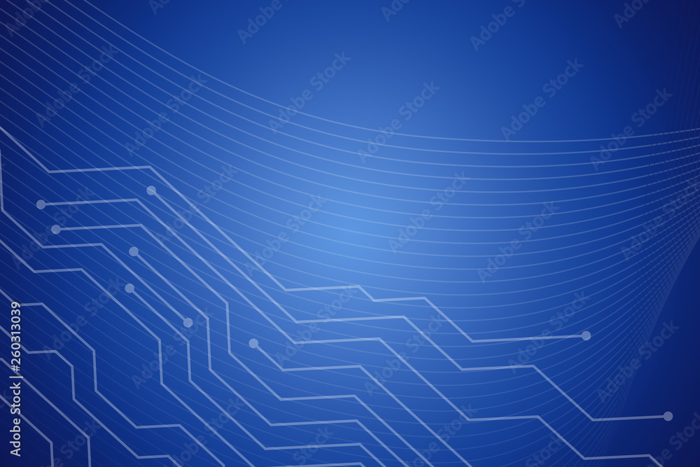 Obraz premium abstract, blue, design, line, light, pattern, wallpaper, wave, lines, technology, curve, illustration, digital, backdrop, art, motion, waves, texture, 3d, computer, tunnel, graphic, water, shape