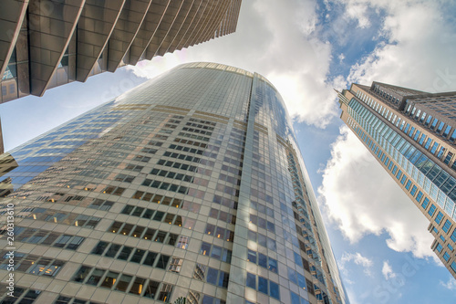 Skyward view of Downtown Sydney buildings  Australia