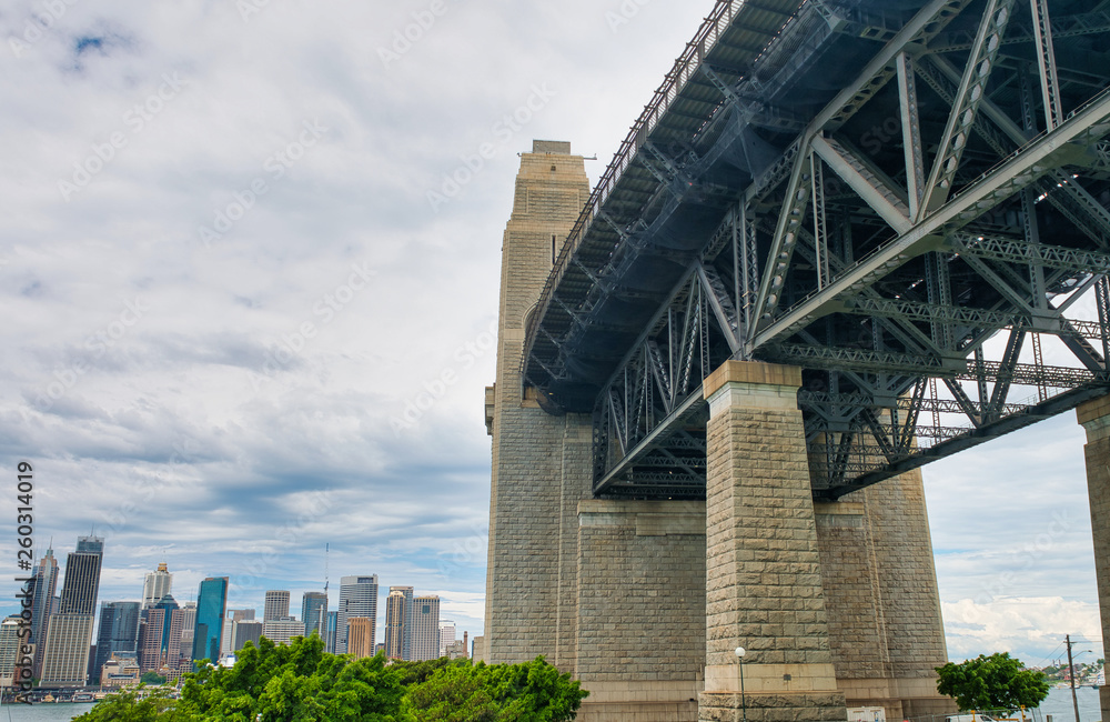 Fototapeta premium Sydney Harbor Bridge, city symbol, Australia