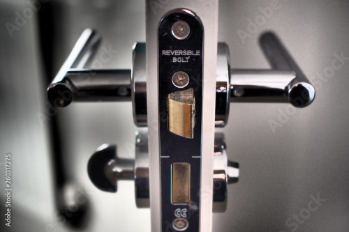 Obraz na płótnie Door handle cross section w salonie