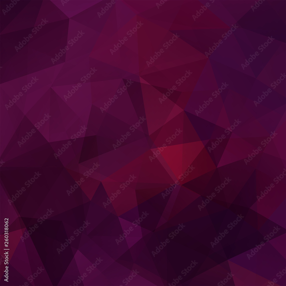 Geometric pattern, polygon triangles vector background in purple tone. Illustration pattern