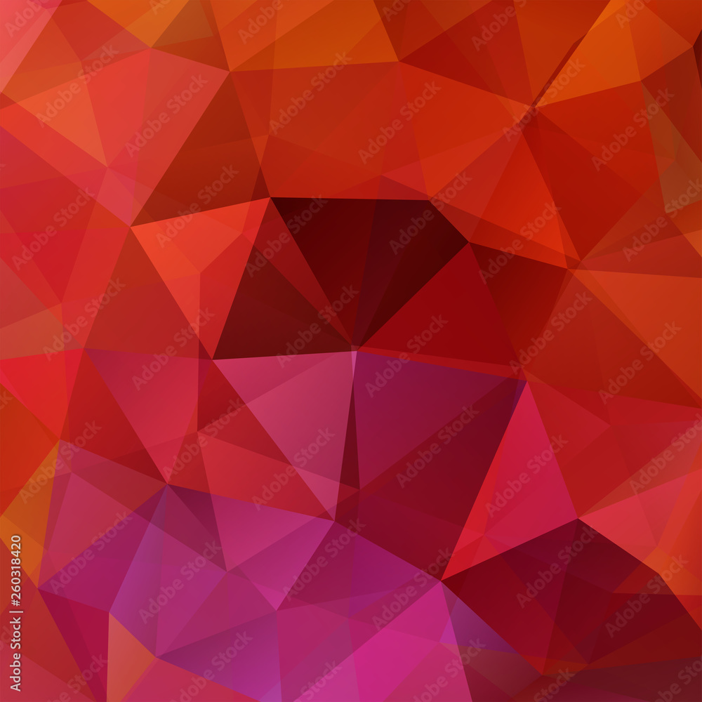 Background of red, orange, pink geometric shapes. Mosaic pattern. Vector EPS 10. Vector illustration Background of red, orange, pink geometric shapes. Mosaic pattern. Vector EPS 10. Vector illustration