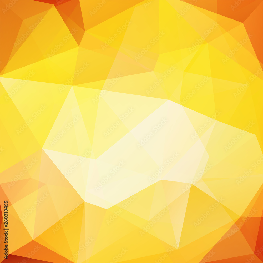 Geometric pattern, polygon triangles vector background in yellow, orange tones. Illustration pattern Geometric pattern, polygon triangles vector background in yellow, orange tones. Illustration pattern