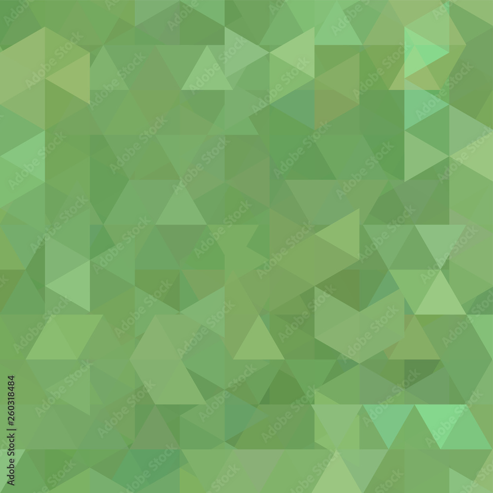 Background of pastel green geometric shapes. Abstract triangle geometrical background. Mosaic pattern. Vector EPS 10. Vector illustration