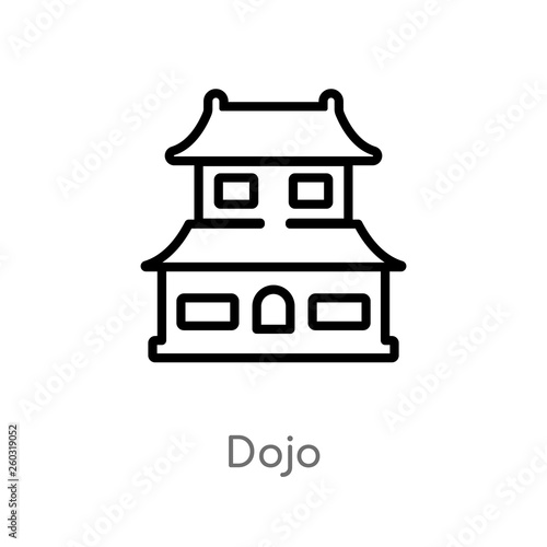 Φωτογραφία outline dojo vector icon