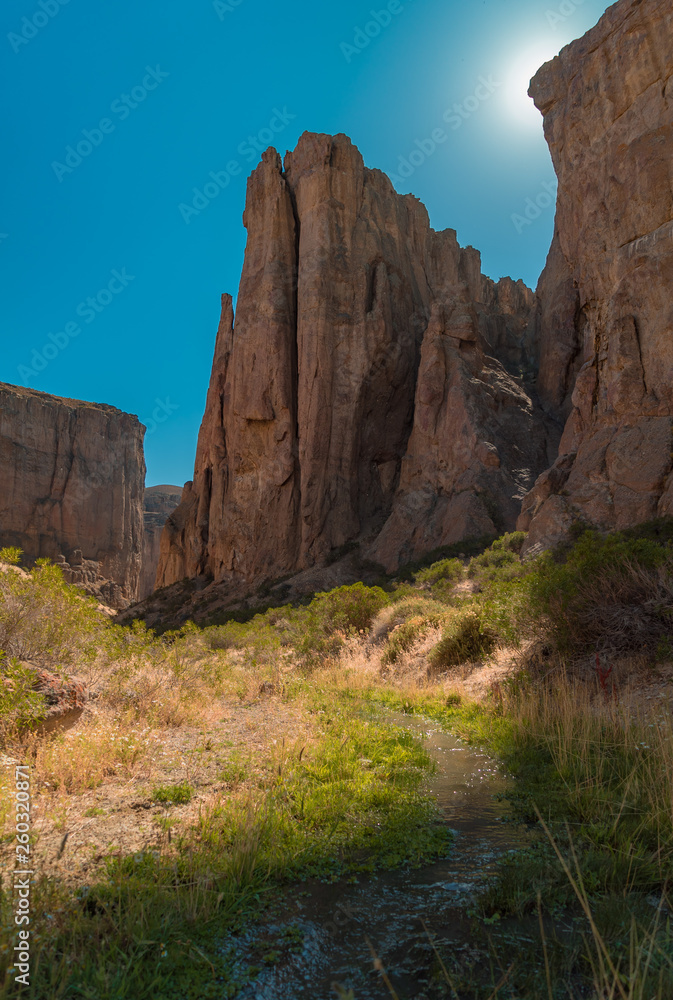 Beautiful landscape in Piedra Parada. Spot for climbing