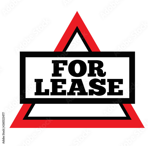 FOR LEASE stamp on white